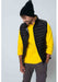 Micro polaire Basic Fleece Jacket jaune avec doudoune noire