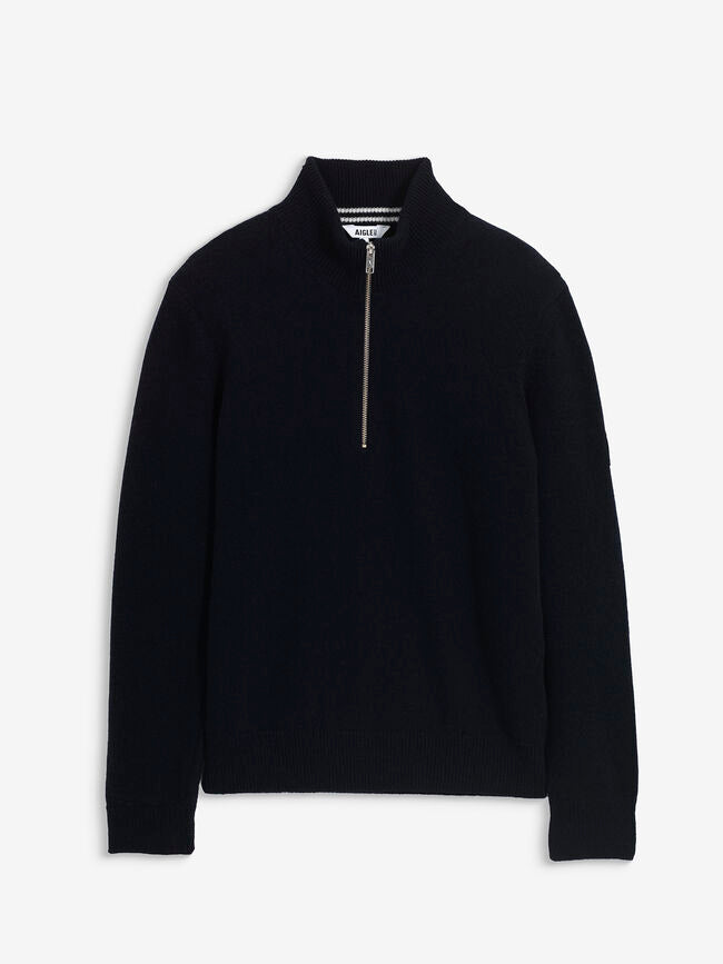 Pull à col montant avec demi fermeture zippée - Aigle [AIW25MKNI001]