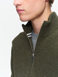 Pull à col montant avec demi fermeture zippée - Aigle [AIW25MKNI001]