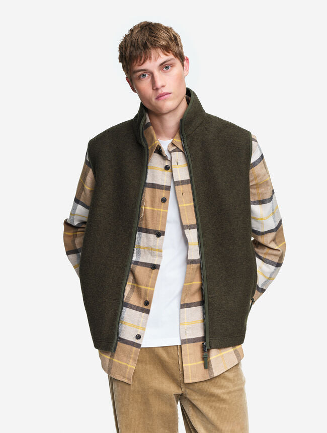 Veste sans manches en laine mélangée brossée - Aigle [AIW25MFLE003]