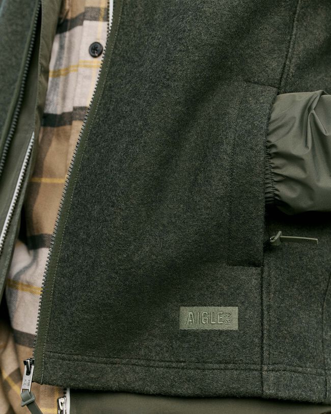 Veste sans manches en laine mélangée brossée - Aigle [AIW25MFLE003]