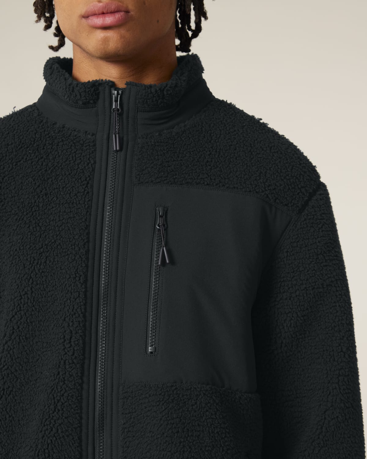 Veste sherpa polyester recyclé 450g unisexe [BROOKER]