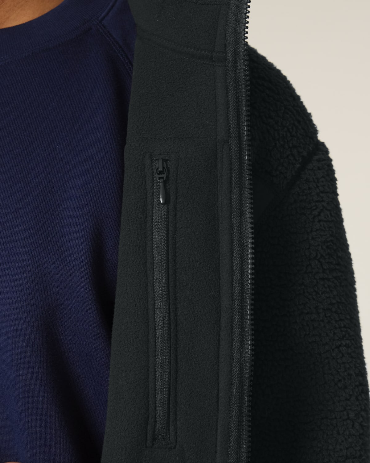 Veste sherpa polyester recyclé 450g unisexe [BROOKER]