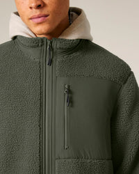 Veste sherpa polyester recyclé 450g unisexe [BROOKER]