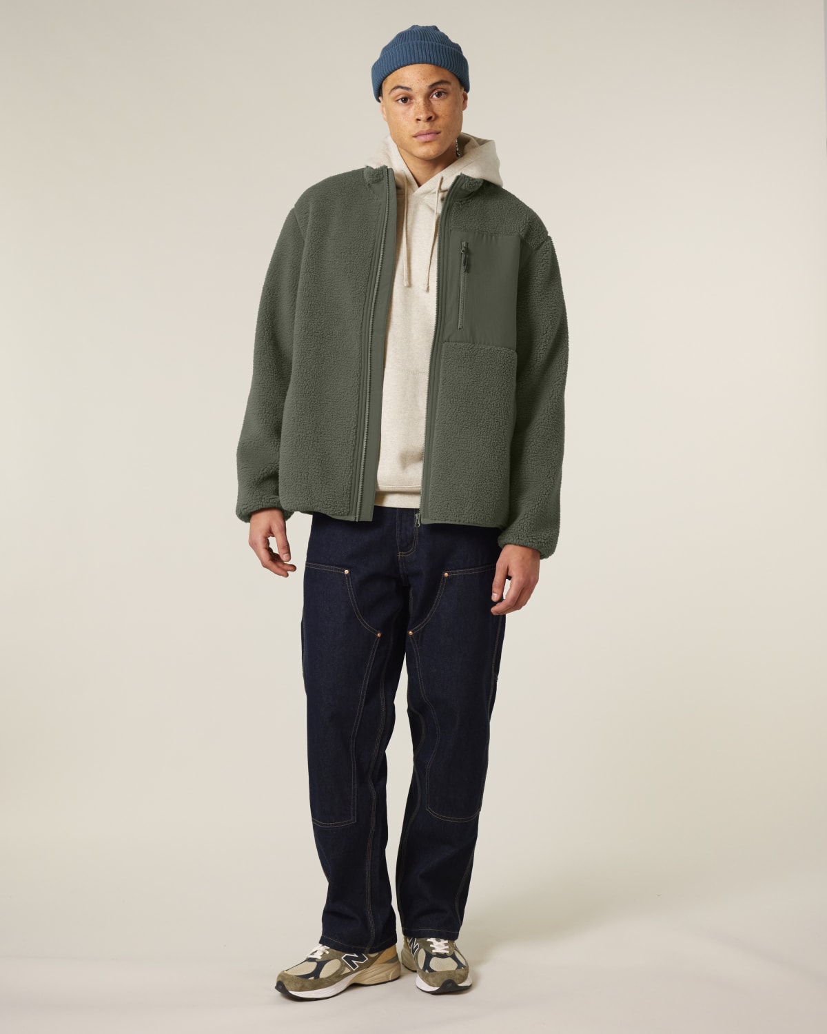 Veste sherpa polyester recyclé 450g unisexe [BROOKER]