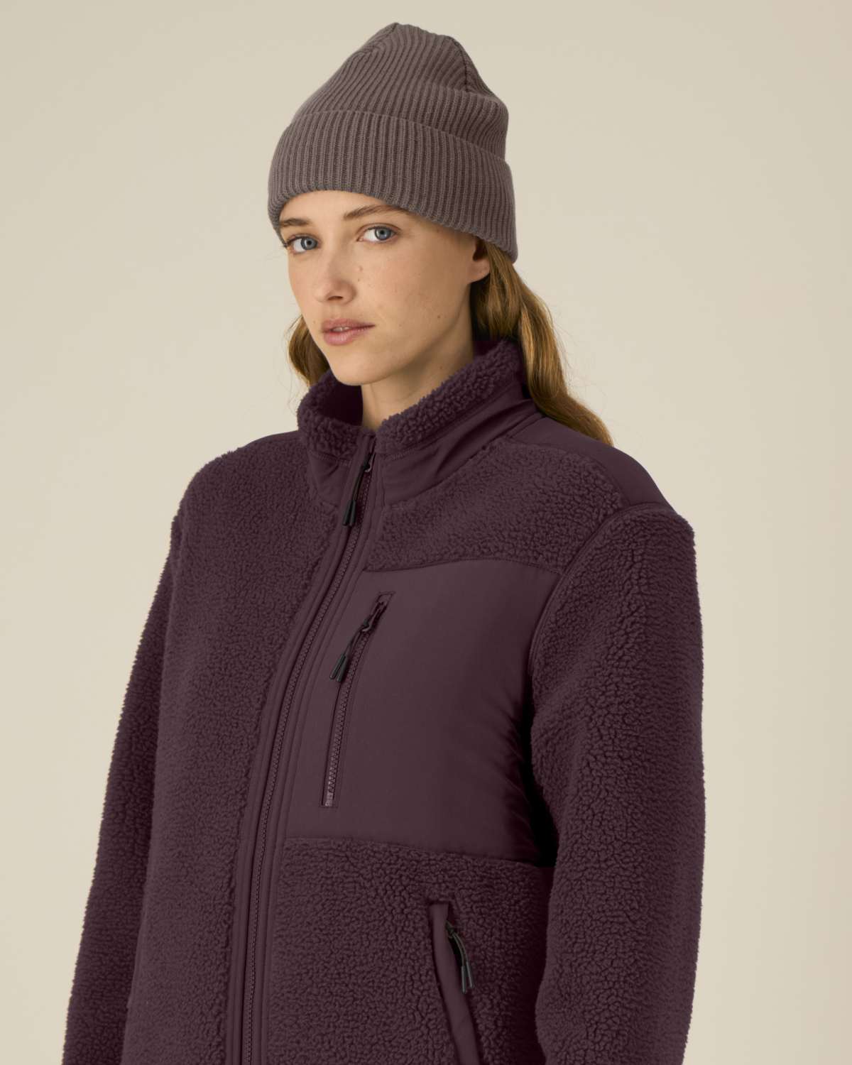 Veste sherpa polyester recyclé 450g unisexe [BROOKER]