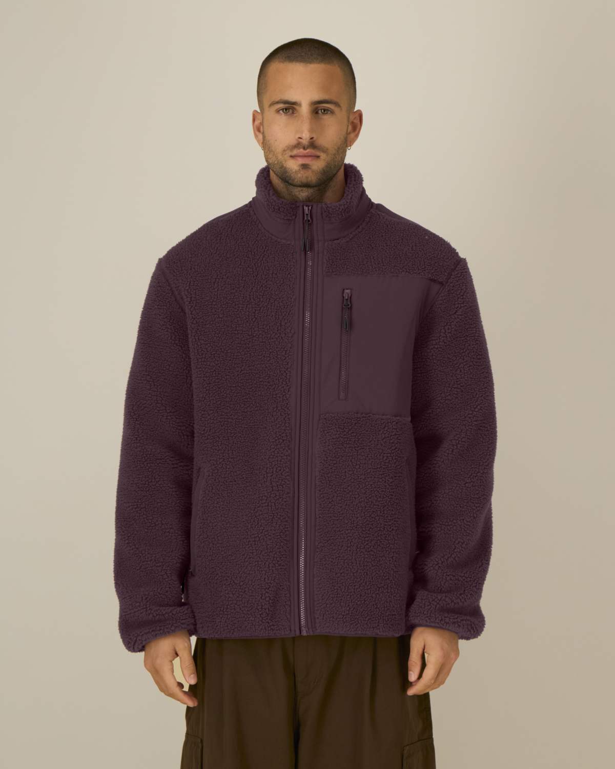 Veste sherpa polyester recyclé 450g unisexe [BROOKER]