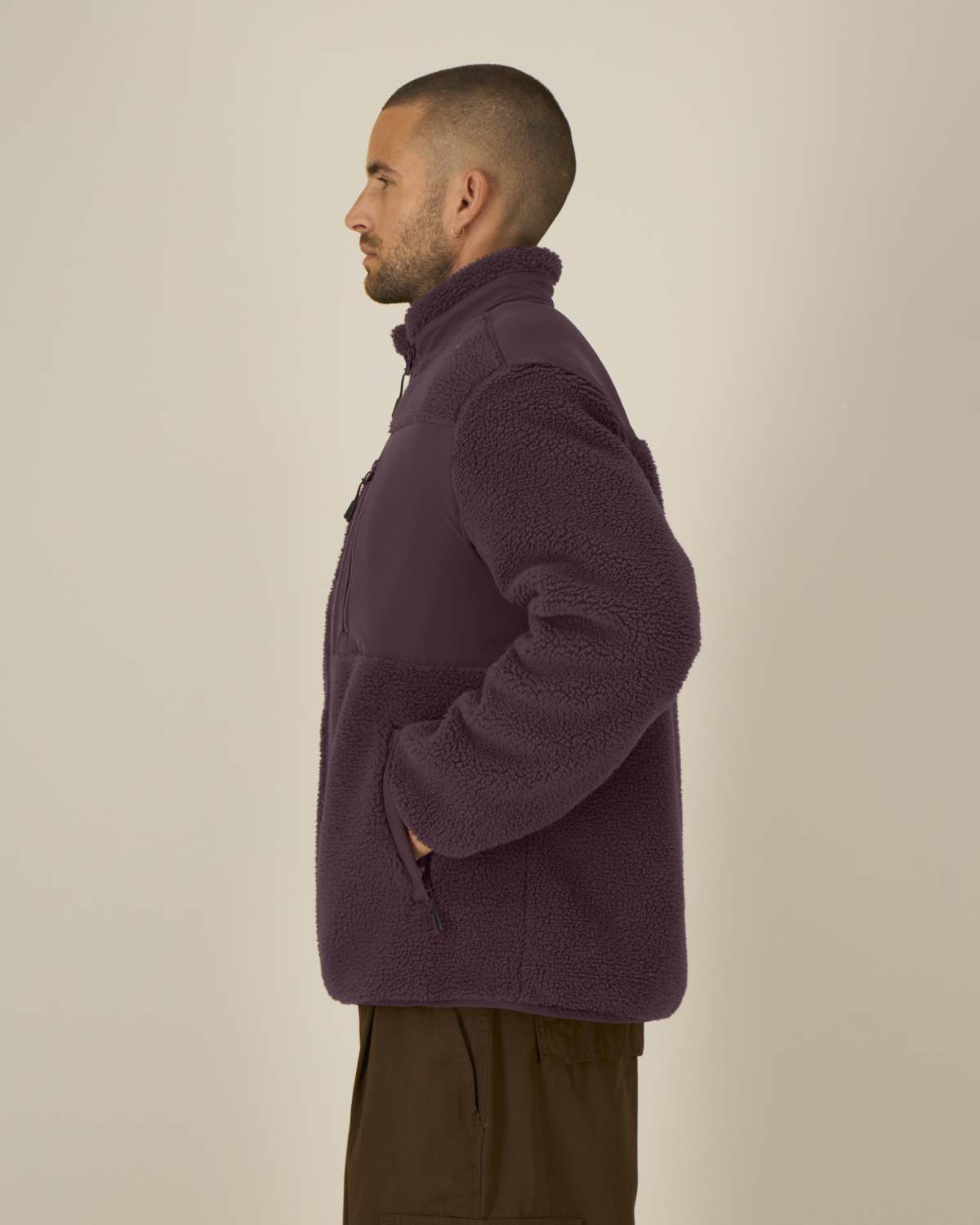 Veste sherpa polyester recyclé 450g unisexe [BROOKER]