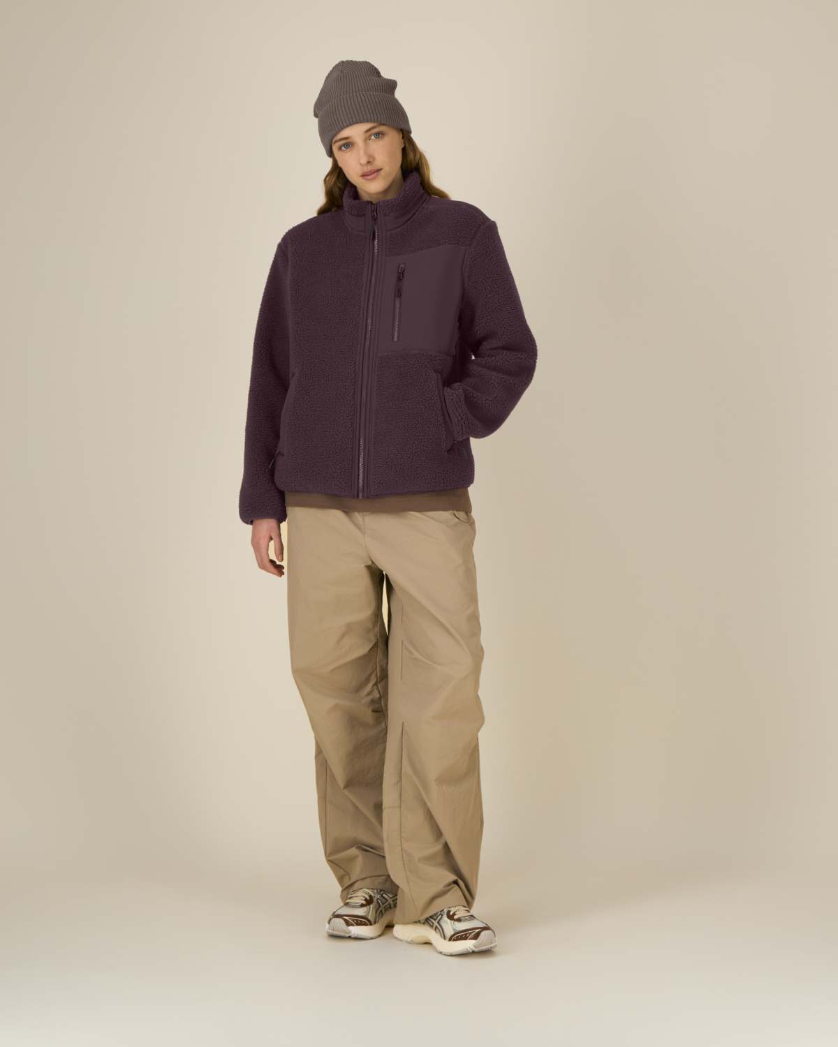 Veste sherpa polyester recyclé 450g unisexe [BROOKER]