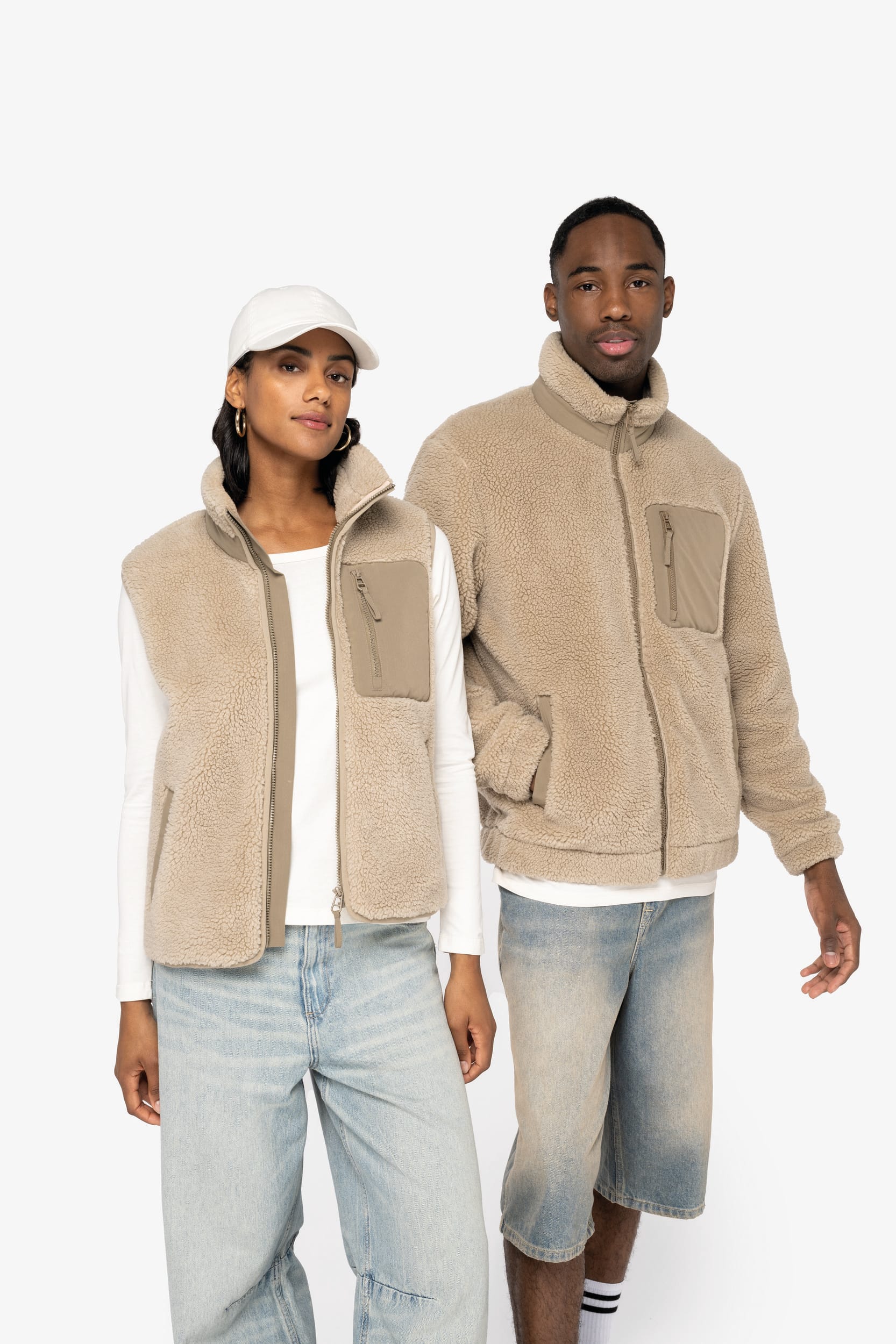 Bodywarmer en sherpa écoresponsable 480g unisexe [NS624]