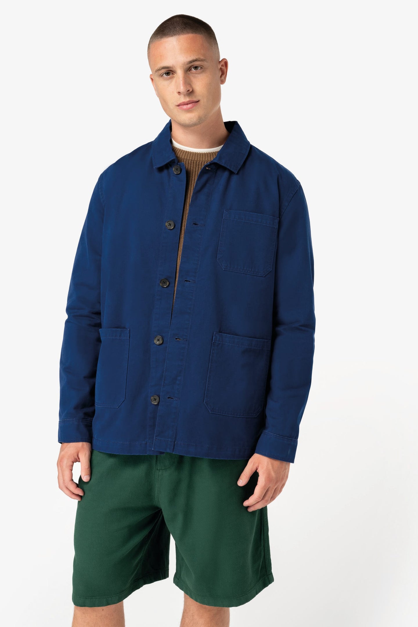 Veste worker écoresponsable délavée 340g Homme [NS611]