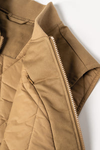 Bodywarmer à col teddy rembourré en sergé écoresponsable 265g unisexe [NS623]