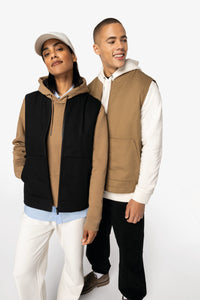 Bodywarmer à col teddy rembourré en sergé écoresponsable 265g unisexe [NS623]