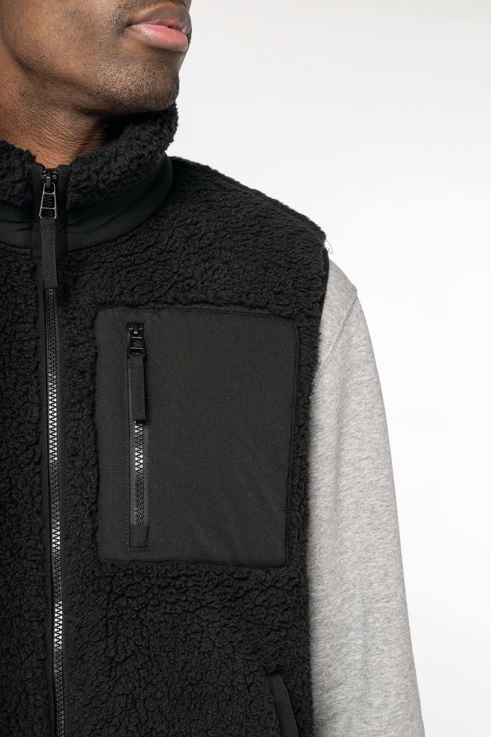 Bodywarmer en sherpa écoresponsable 480g unisexe [NS624]