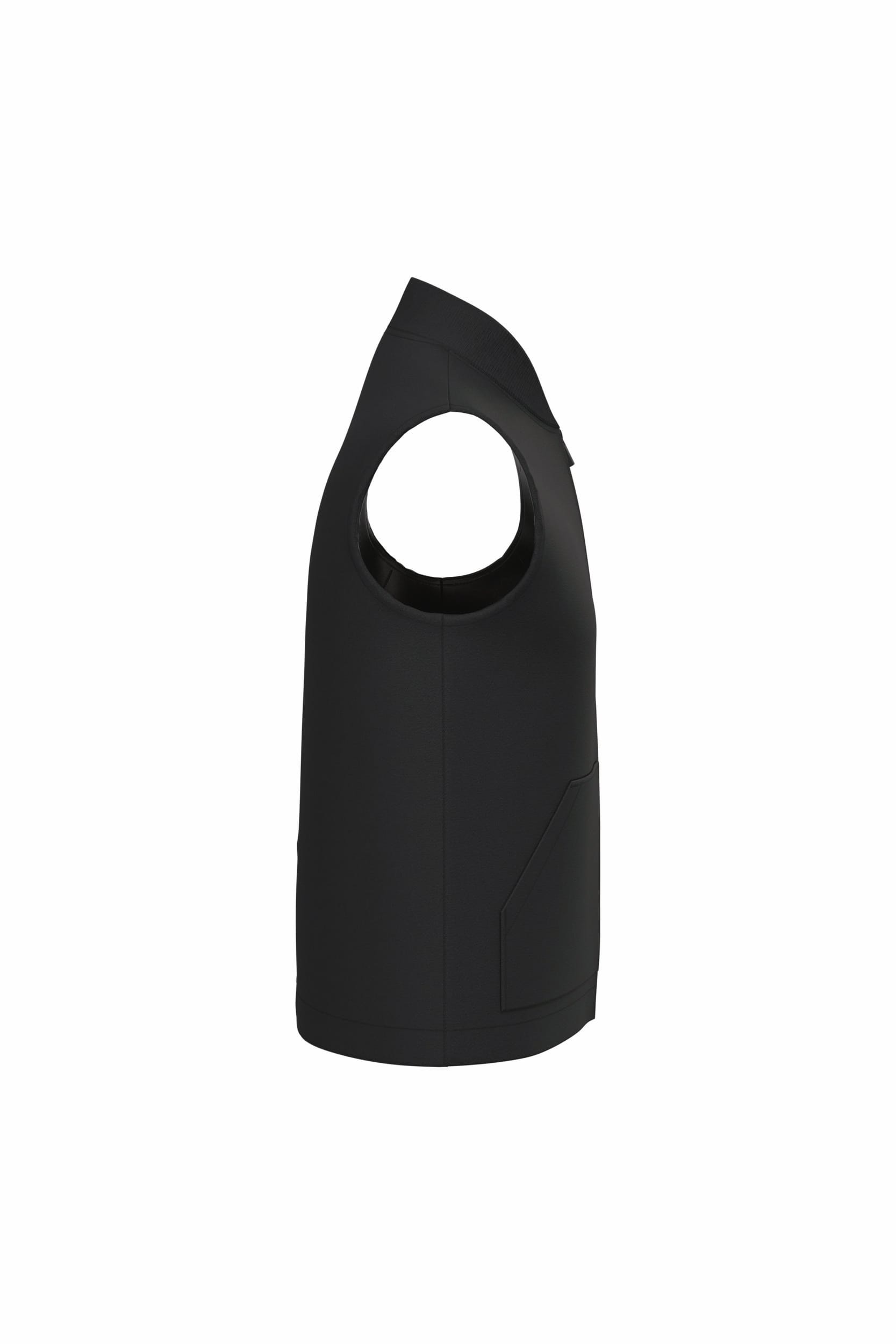 Bodywarmer à col teddy rembourré en sergé écoresponsable 265g unisexe [NS623]