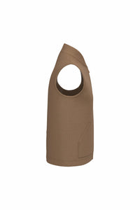 Bodywarmer à col teddy rembourré en sergé écoresponsable 265g unisexe [NS623]