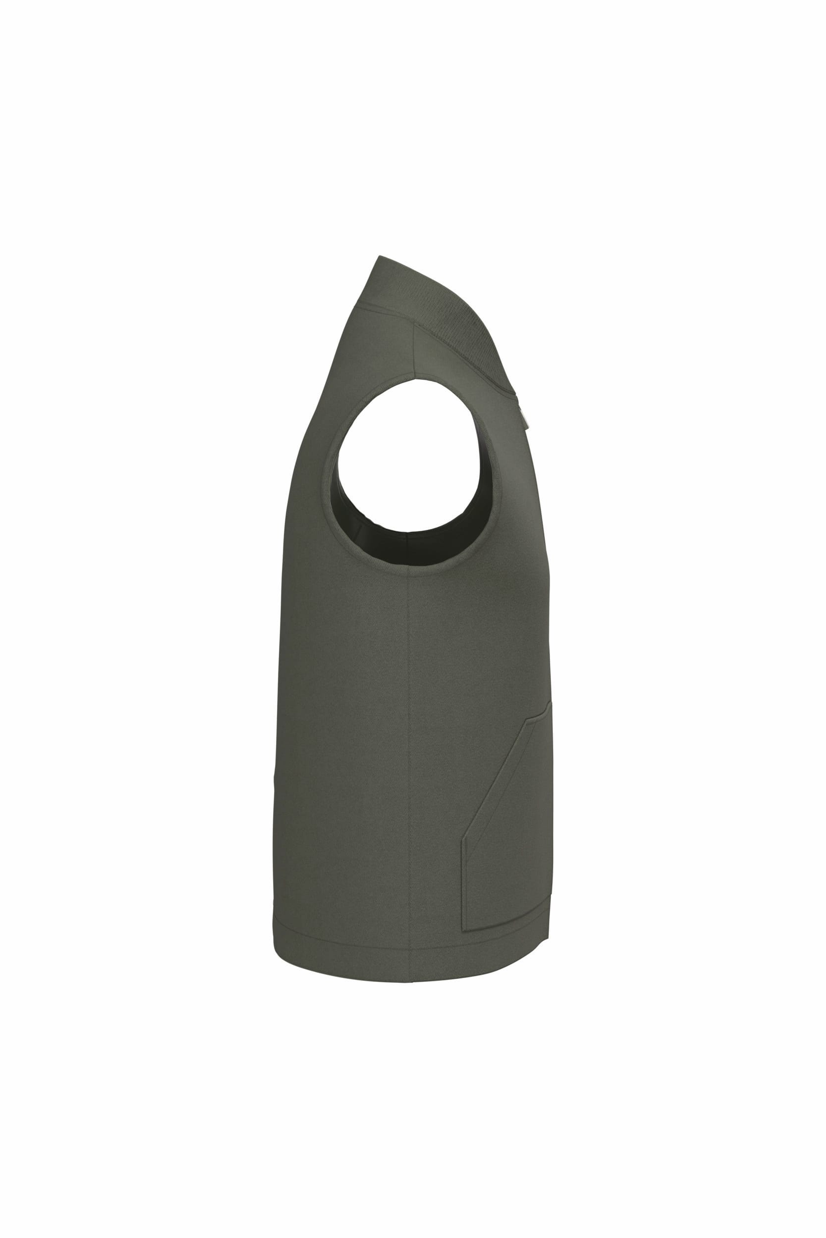 Bodywarmer à col teddy rembourré en sergé écoresponsable 265g unisexe [NS623]