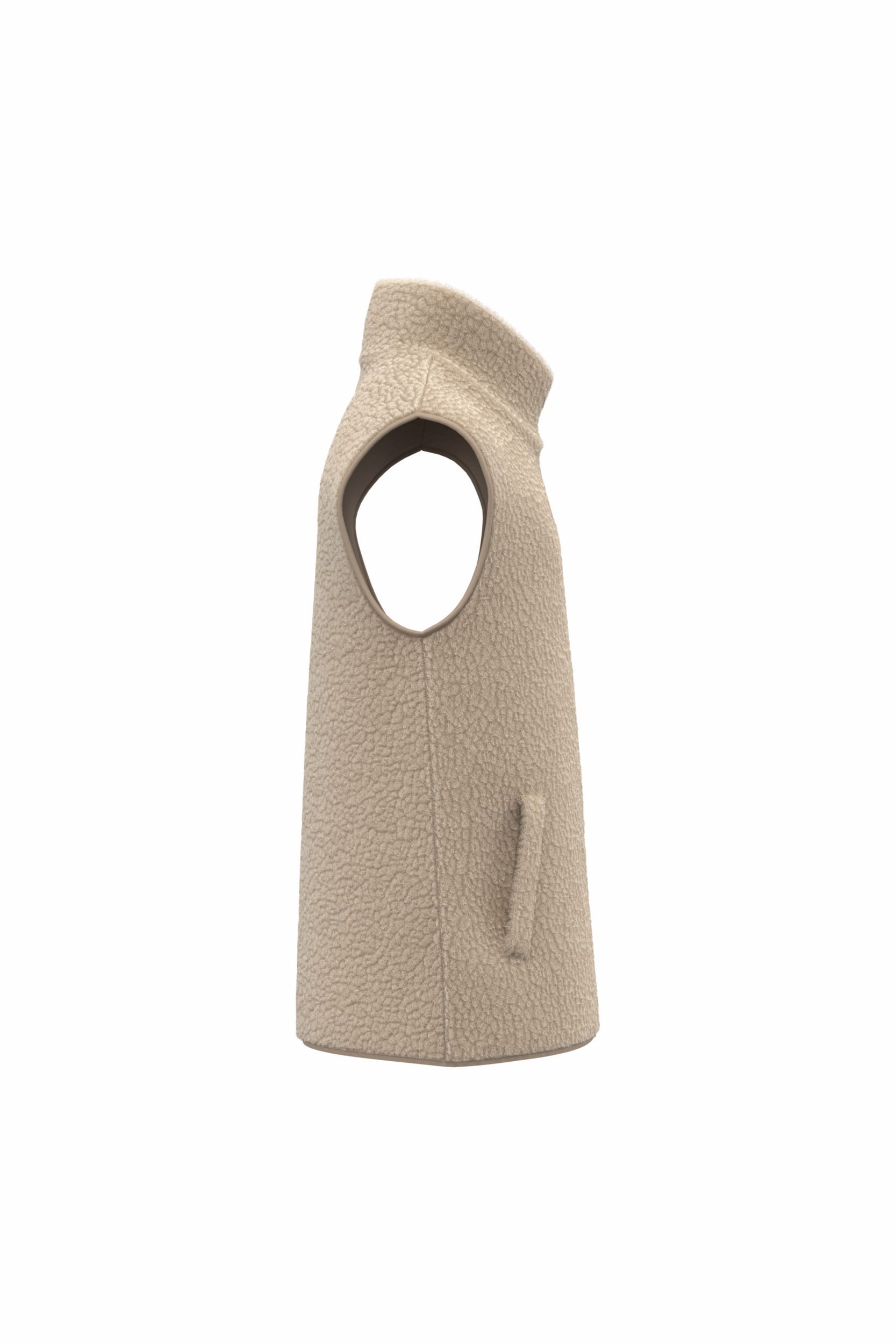 Veste sans manches en sherpa avec doublure 340g Homme [SP603]