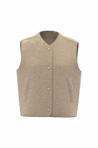 Veste sans manches en sherpa avec doublure 340g Femme [SP604]