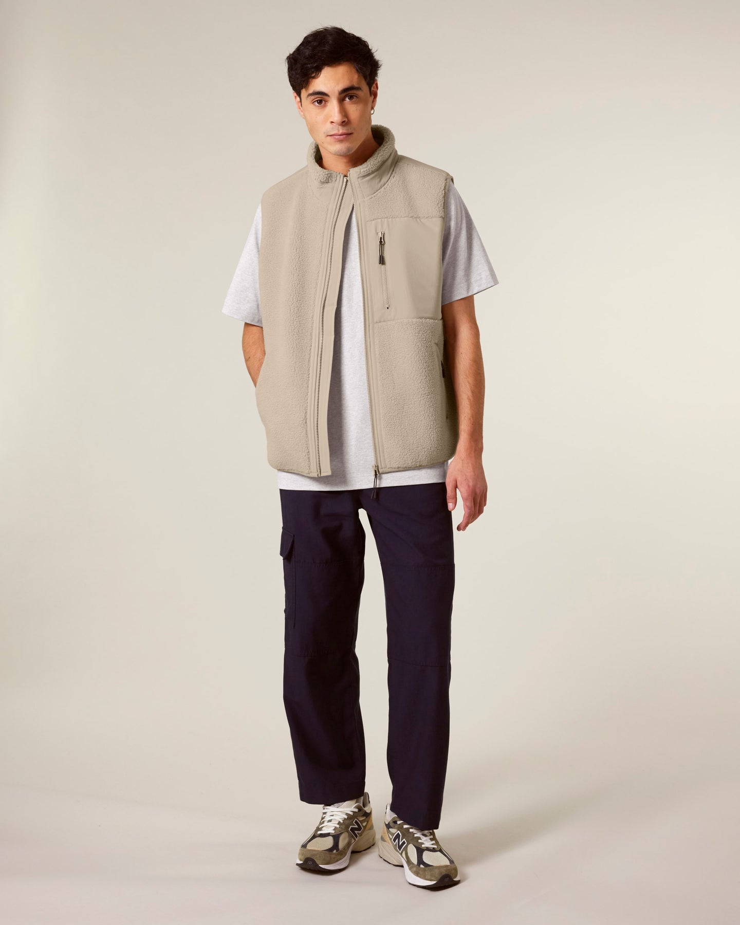 Veste sherpa sans manches polyester recyclé 450g unisexe [LINER]