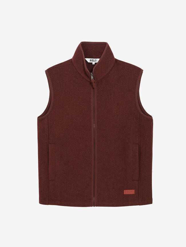 Veste sans manches en laine mélangée brossée - Aigle [AIW25MFLE003]