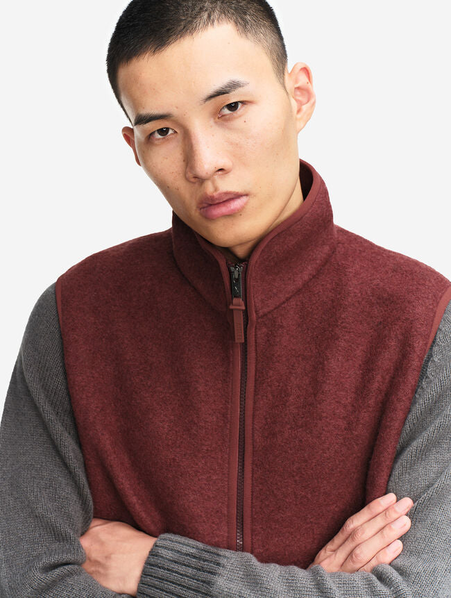 Veste sans manches en laine mélangée brossée - Aigle [AIW25MFLE003]