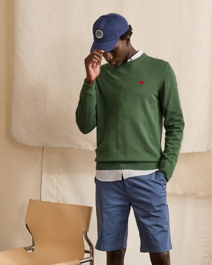 Pull col rond en coton Homme - Faguo [Marly]