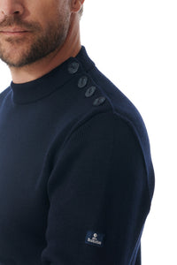 Pull marin rayures Mousqueton tricot 50% laine, 50% acrylique H/F [TIM]