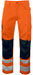 pantalon haute visibilité orange et noir