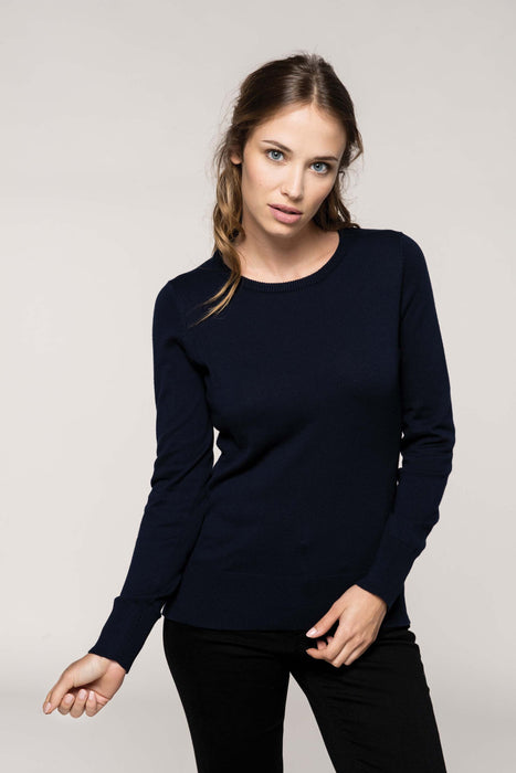 Pull col rond Femme navy