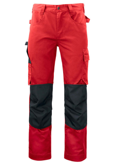 pantalon de travail rouge, en polycoton Projob