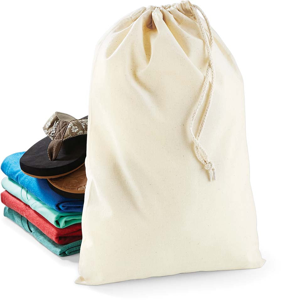 sac en coton et cordelettes 